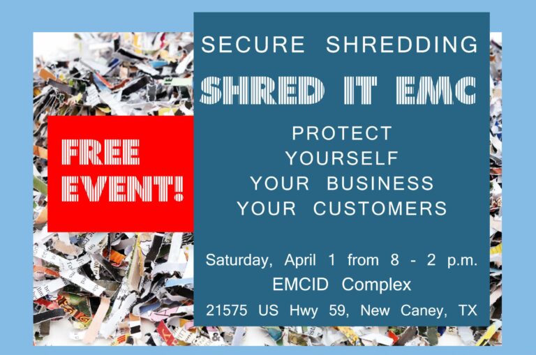 EMCID to Host 2nd Annual Free Community Shred Event